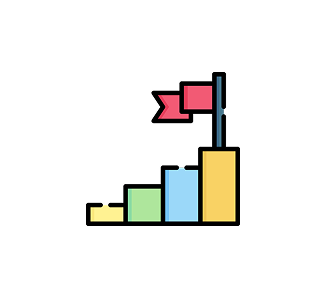 icon ladder to flag
